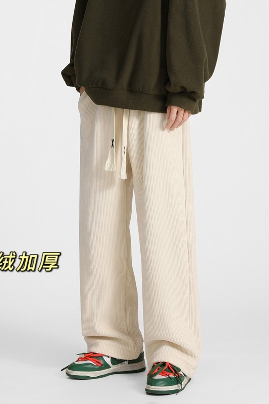 2026秋冬新款加绒加厚雪尼尔休闲裤无影墙XZ604-KG44JR-P65控78,男装卫衣,星座604
