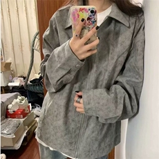 【有货】DS20-P75灯芯绒外套男士休闲宽松痞帅美式复古拉链夹克，男装夹克，星座603-2