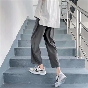 垂感西裤男直筒宽松阔腿裤子夏装韩版潮流中性休闲裤痞帅X03-P35,西裤,星座1008-1