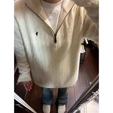 【有货】半拉链麻花针织衫刺绣毛衣MY357特P63，男装针织衫/毛衣，星座908-1
