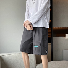 短裤男夏季工装外穿ins潮流韩版学生多口袋休闲五分裤K1044-P30，男装休闲裤，星座512-2