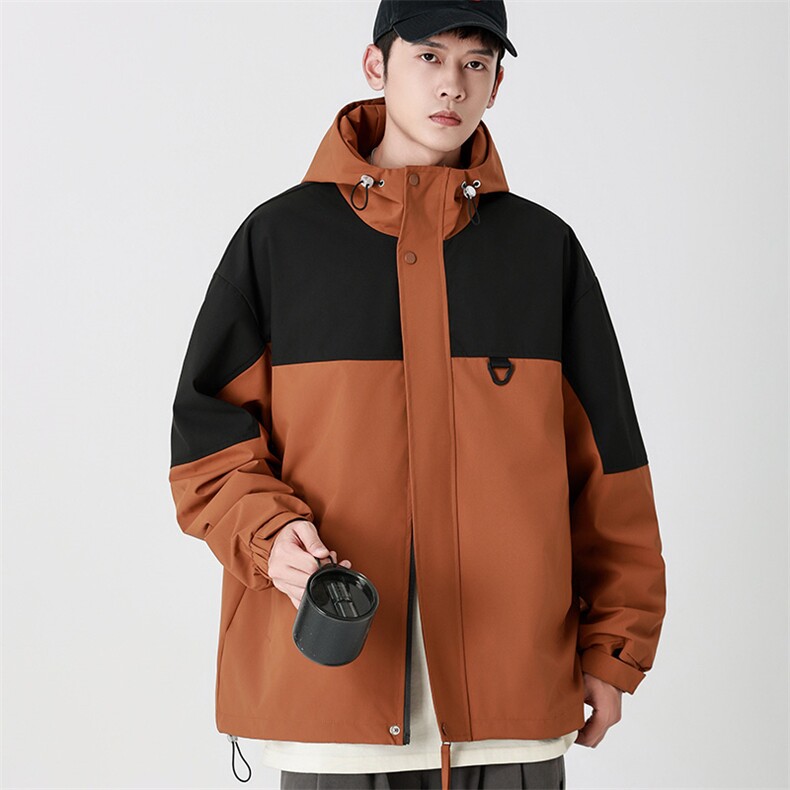 Cityboy情侣时尚连帽冲锋衣外套夹克团体班服,男装夹克,星座301D-5(原星座1415）