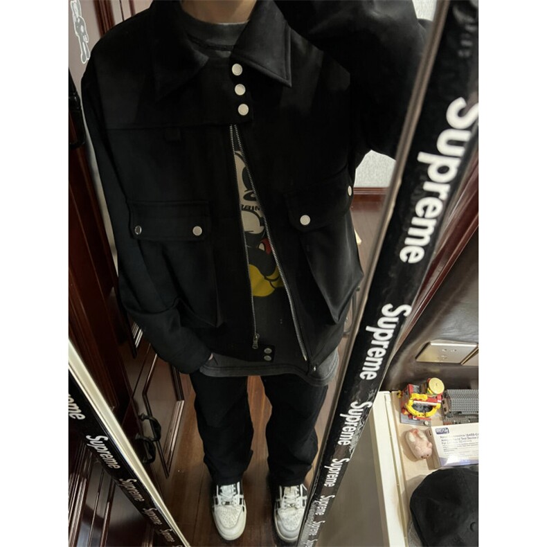 【有货】cleanfit短款外套男高级感痞帅美式工装夹克J627LL-特P65,男装夹克,星座1007（原301D）