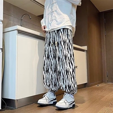 大码水墨扎染秋季休闲长裤子男女ins潮X903P33，男装休闲裤，星座1116-2