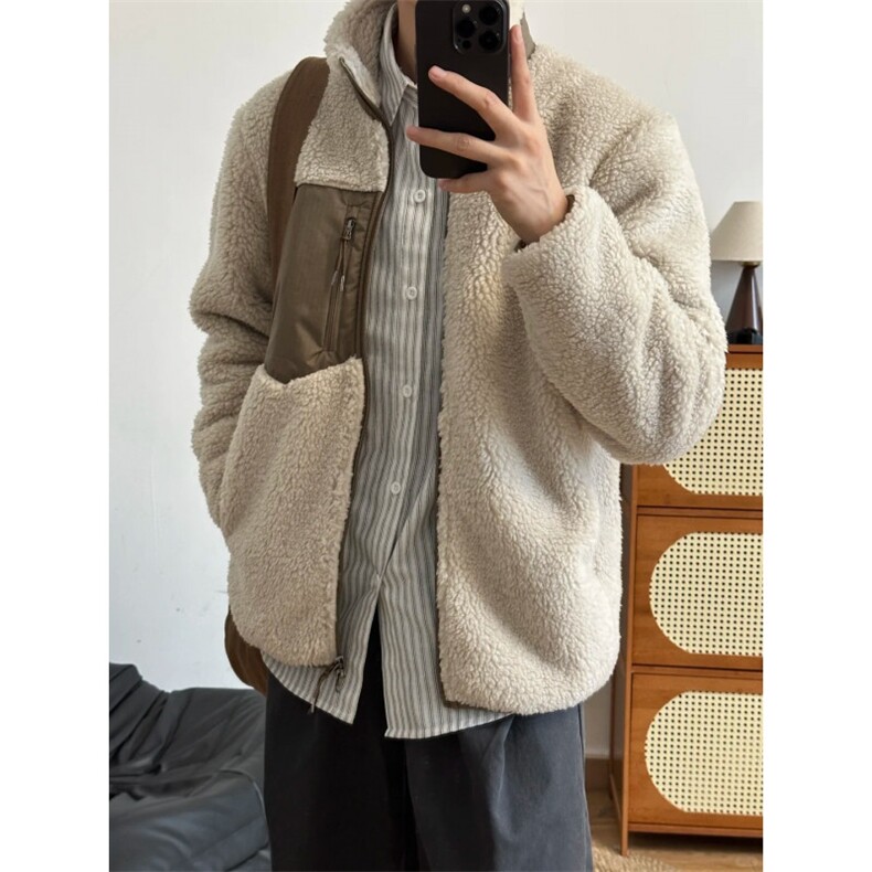 秋冬新款羊羔毛外套GS04-P85成分100聚酯纤维,女装短外套,星座1302