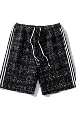 1白底短裤男大码M-5XL中性风男士中裤男潮流五分裤DK8797P40控59，男装牛仔裤，星座226-2