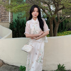 现货210-2833-P130-k198新中式风气质高端套装，女装套装/套裙，韩蜜菓
