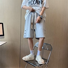 开叉排扣裤短裤男高街潮牌裤子运动五分裤夏季DK314-P30，男装牛仔裤，星座1109-3