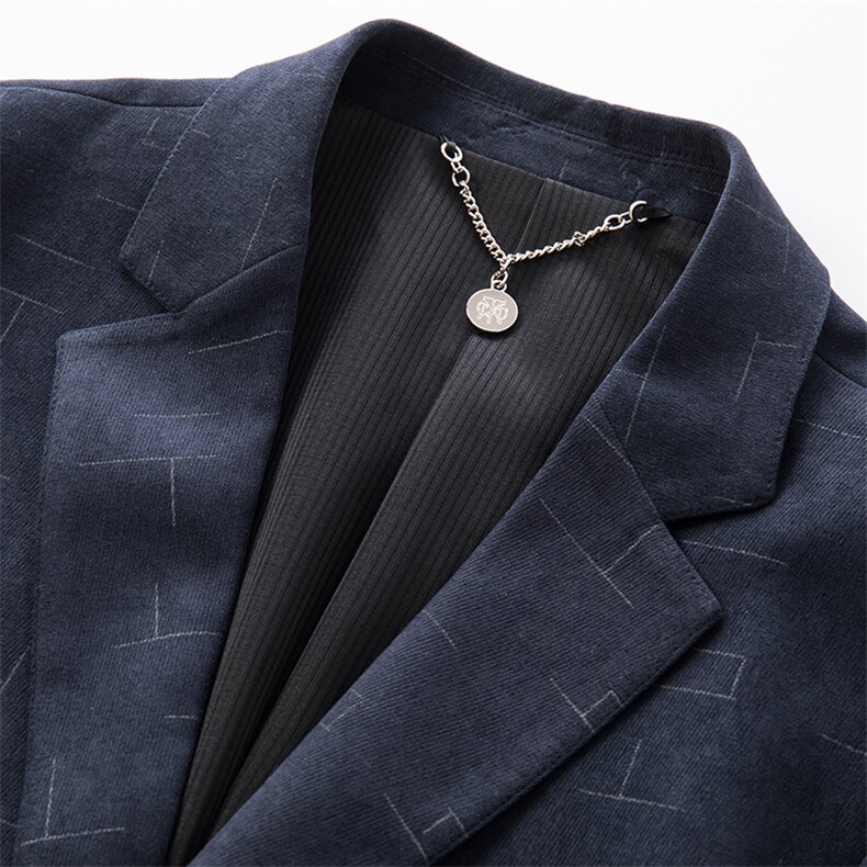 西服男秋季潮款休闲商务西服上衣中年男士单西外套ASD95116-P260图片