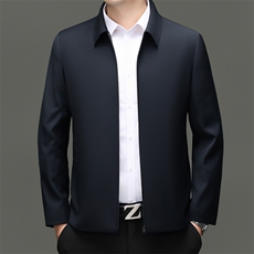 HM8116秋冬新款男士夹克翻领商务休闲领导服男装纯色外套，男装夹克，电商B360A（原721A）