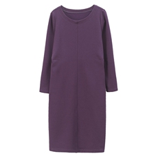 2025年秋季时尚优雅圆领中长款减龄百搭长袖连衣裙，女装连衣裙，依恋蒂丝