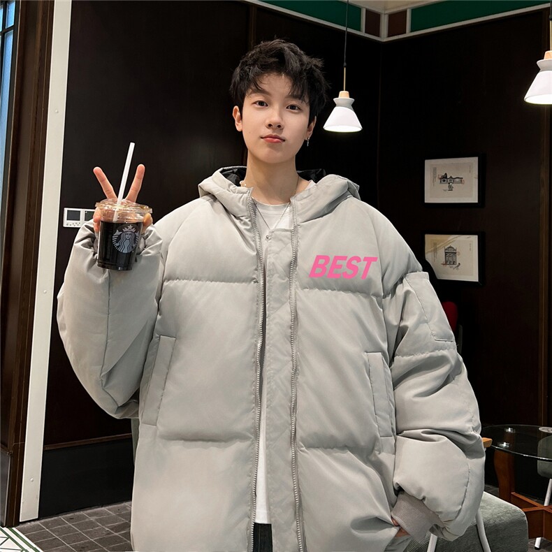 棉袄厚外套港风日系棉衣纯色棉服大码面包服1016-1M08P90K118,男装棉衣,星座1016-1（原电商B408-1）