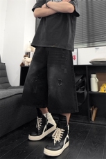 B221美式ins高街宽松直筒破洞七分牛仔裤短裤LK25531-特P40控68，男装牛仔裤，电商B221