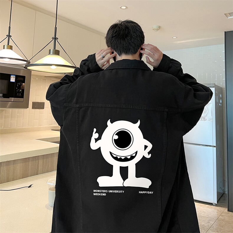 牛仔夹克男大码牛仔外套男茄克 NJ77327-P60加绒款-P75图片
