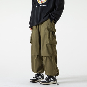 B221 2023秋冬新款 日系宽松大码休闲工装裤子 LK22053-P60 控78图片