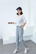 【现货】春装新款女裤休闲运动刺绣收口小脚裤，其它，冬进一族