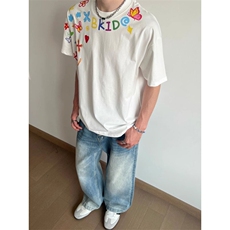 【有货】BK889CC-特P27卡通涂鸦印花短袖t恤男女款，男装T恤，星座1007（原301D）