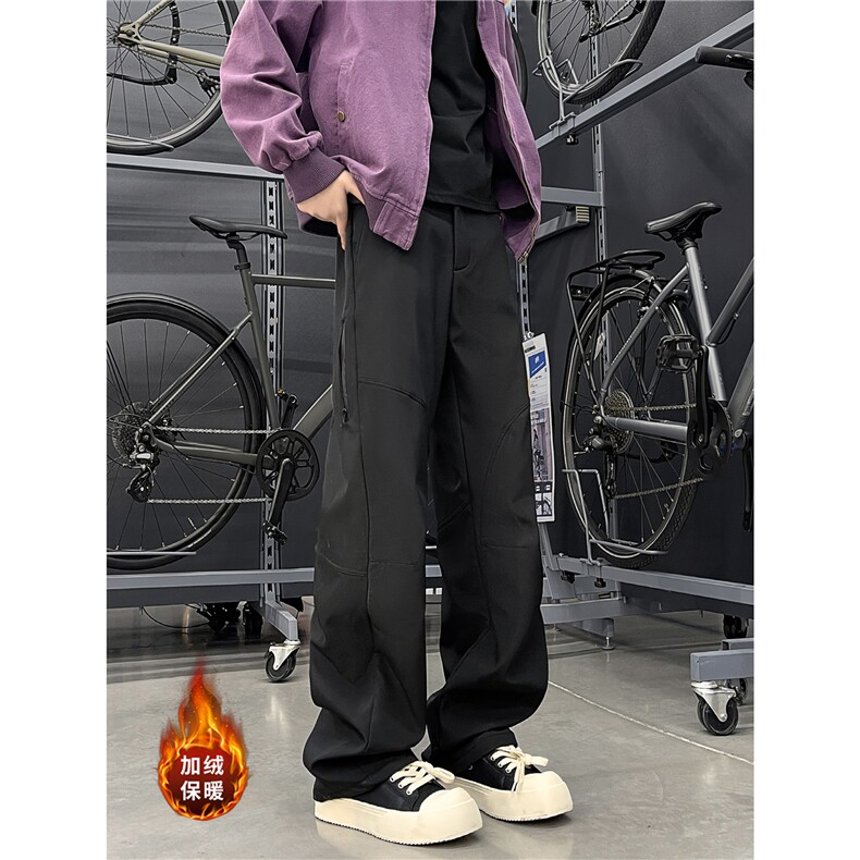 工装多口袋拉链冲锋裤现货抖音可送样A061-AX00737加绒-特P35,男装休闲裤,电商A061