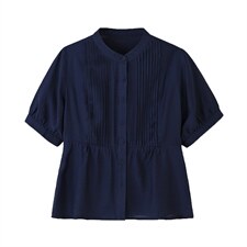 2026年春季短袖亲肤透气宽松薄文艺风，女装衬衫，江南依恋