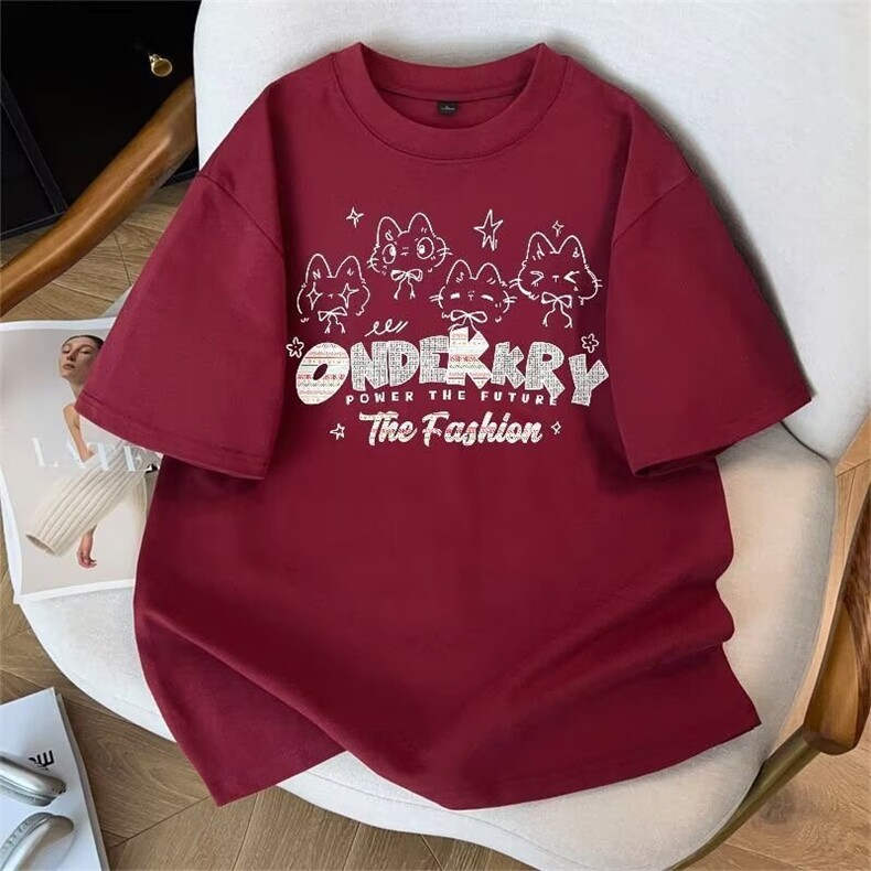 SC7766款ins夏季新款潮流痞帅短袖t恤印花宽松圆领男士上衣体恤，男装T恤，星座1409-3