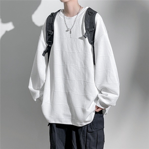 纯色方格花纹大码M-5XL卫衣男：聚酯纤维95%氨纶5%WY77050P38控58图片
