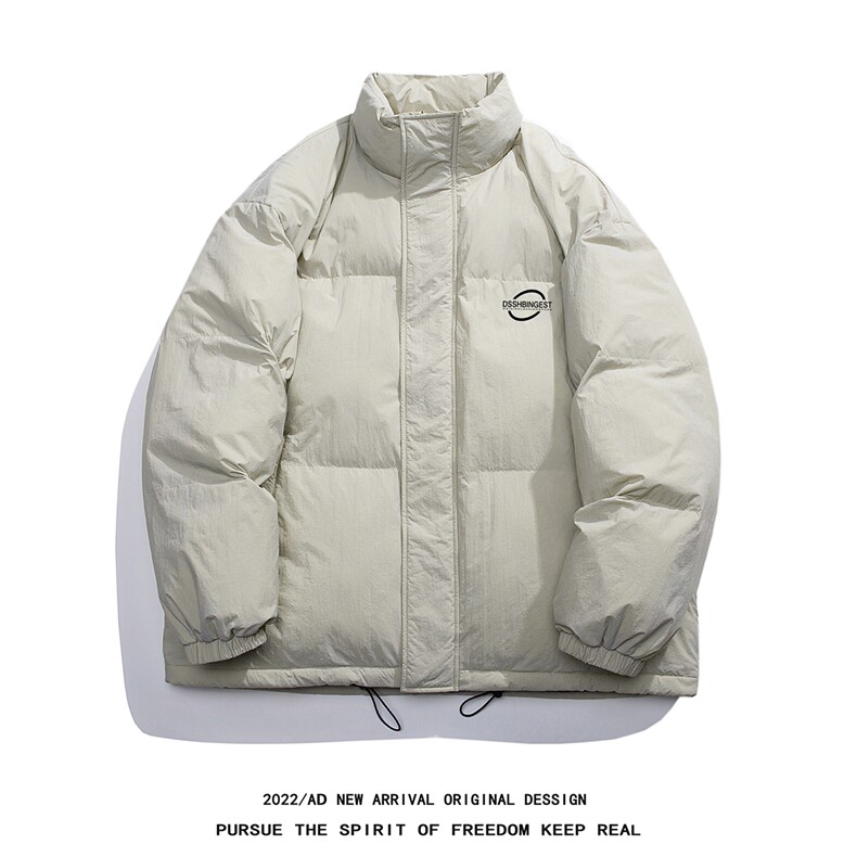 新款平铺时尚字母印花面包服白鸭绒羽绒服A247-YR81810P195控258，男装羽绒服，电商A247-1