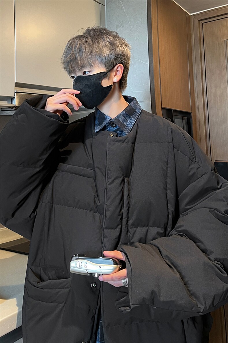 8XL-M90白鸭绒！超厚短外套羽绒服男面包服棉衣YRFC06P220控258,男装棉衣,电商D206-1