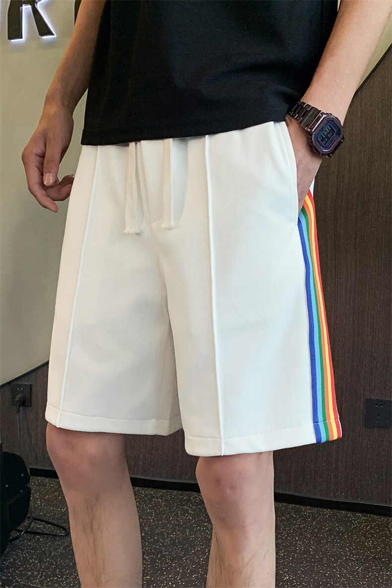 DK88P45652025夏季新款侧面织带男士五分裤短裤男休闲裤,男装牛仔裤,电商B340
