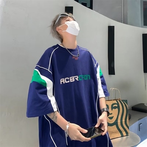 2025夏季新款男士宽松圆领宽松男士t恤 T133 P38图片