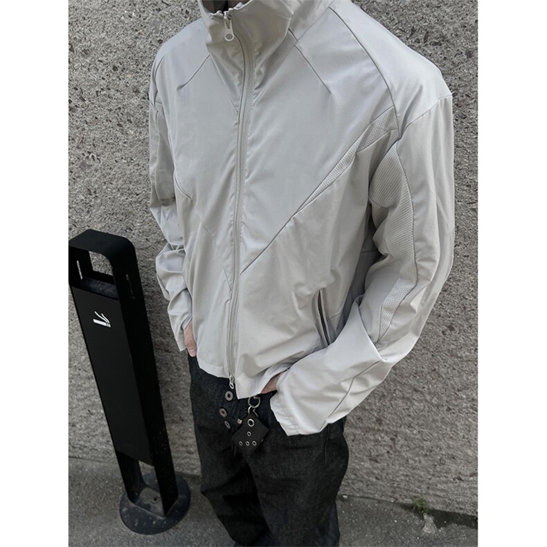 春夏款高品质冰感速干防晒服休闲户外运动外套透气弹力机能风夹克，男装防晒衣，电商A486-1