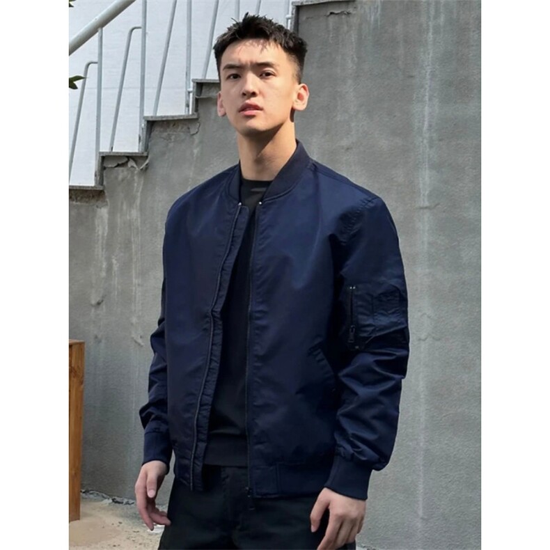 春秋季ma1飞行员夹克男短款潮流棒球服帅气机车大码工装外套图片