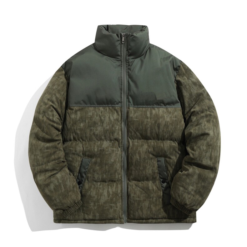 光板G1615P75【量大有差】灯芯绒拼接冲锋棉衣棉服棉袄立领面包服,男装棉衣,星座207