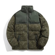 光板G1615P75【量大有差】灯芯绒拼接冲锋棉衣棉服棉袄立领面包服，男装棉衣，星座207