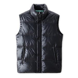 BZW6902钱塘2020-2新款时尚休闲冬季厚款中年男士羽绒服马甲P160图片