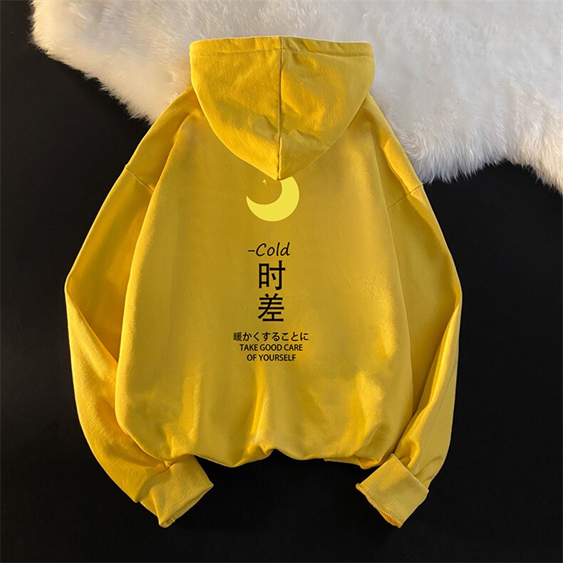 WY2047-P35加绒款-P40纯棉连帽卫衣男大码运动帽衫宽松薄外套男,男装卫衣,电商A040
