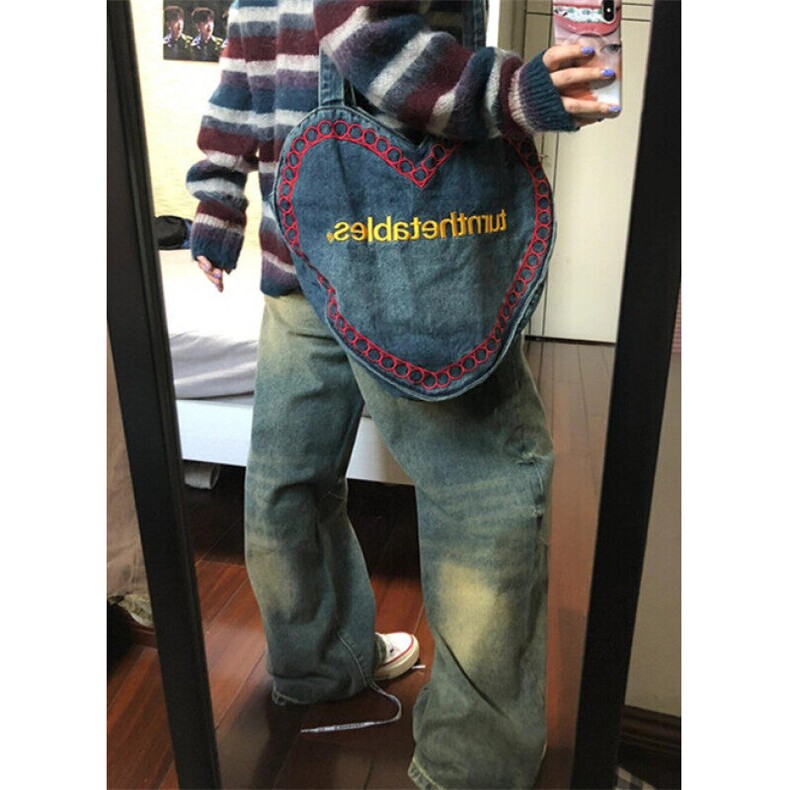 牛仔布运动复古水洗长裤牛仔裤高街vibe春秋多口袋潮中腰N610,男装牛仔裤,星座1116A（原606A-3）