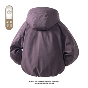 2025 冬季新款 港风白底大码90%白鸭绒羽绒服M-4X 2535-特P249图片