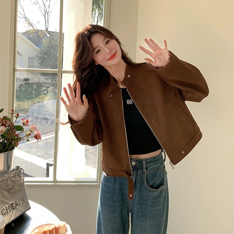25秋季美拉德系工装夹克,女装短外套,浙宝B116