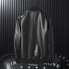 2023秋冬社会小伙PU皮衣男生机车皮夹克帅气休闲外套LE6601-P85，男装皮衣，星座1105-3