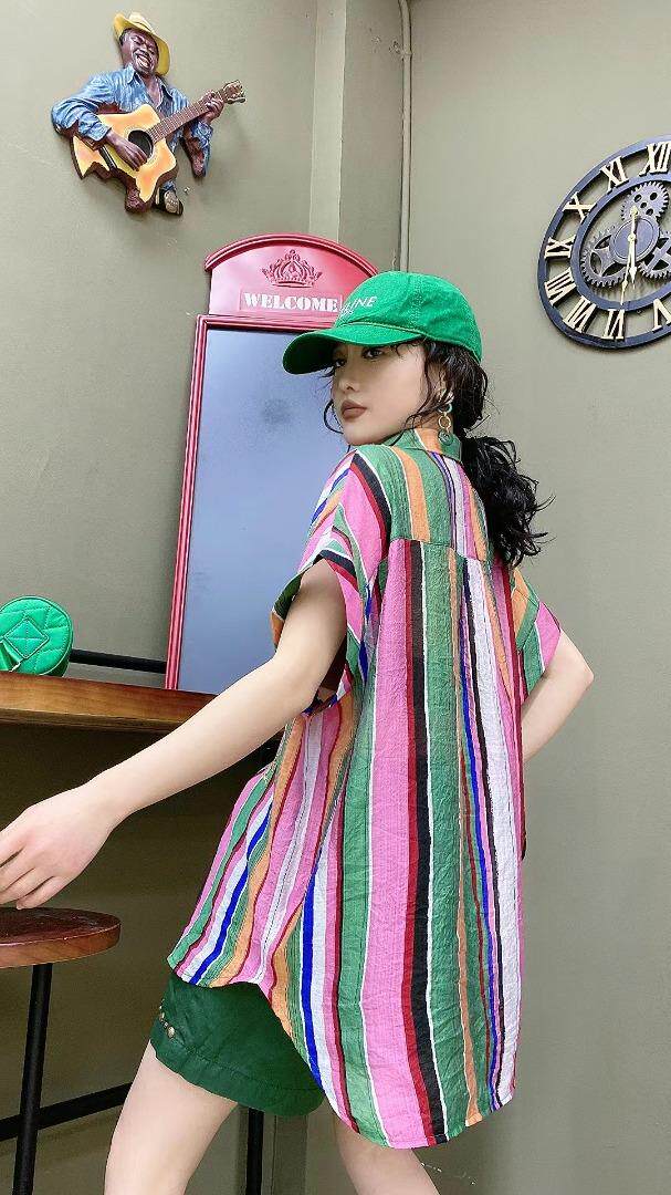 潮牌重工衬衫，女装衬衫，娅菲裳