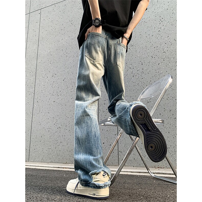 B221 美式ins高街暗黑小众夏季重工艺破洞牛仔裤LK24178-P65 控88图片