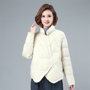 2022冬季休闲修身显瘦短款羽绒服外套舒适保暖外套，女装羽绒服，叶笙衣