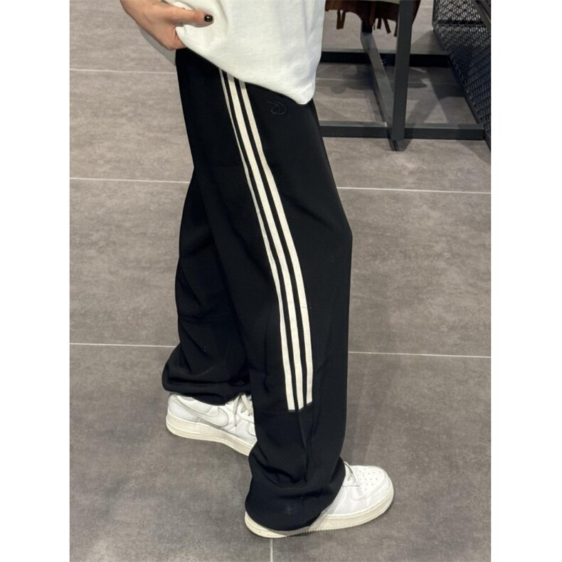 侧边拼色条纹三条杠工装薄款宽松男休闲大码裤子K100，男装工装外套，星座1116A（原606A-3）