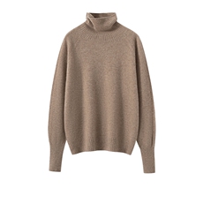 2025秋冬新款羊绒衫女100羊绒高领长袖厚毛衣简约纯色保暖上衣，女装针织衫/毛衣，暖绒情旗舰店