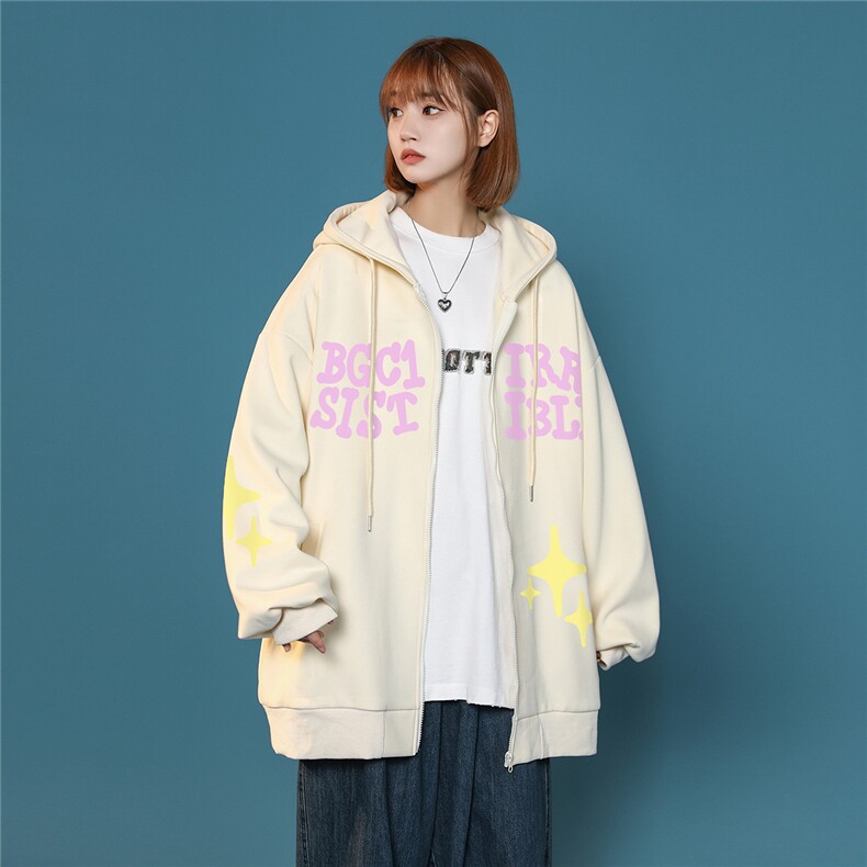 中性春季时尚美式街头字母开衫连帽卫衣TPH251特批无差价P60控98,男装卫衣,A247A