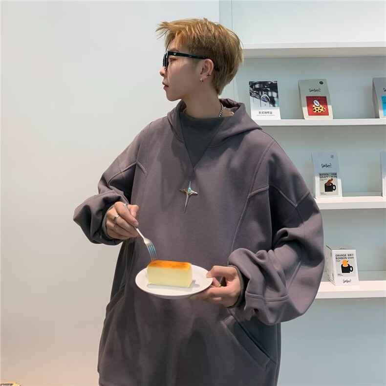 HY0631-P40卫衣女春秋季薄款2025新款宽松显瘦百搭韩版学院风上衣,男装卫衣,电商C233