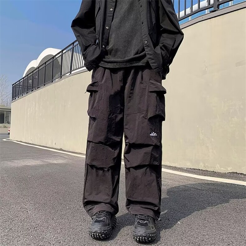 W300-P48冲锋裤春秋新款防水户外登山裤休闲工装裤机能伞兵裤,男装工装外套,星座911-1