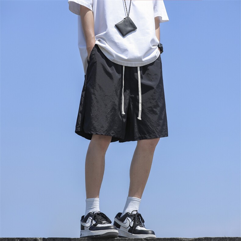2024年夏季新款港风日系复古速干宽松阔腿休闲裤短裤男DK816-P30,男装牛仔裤,星座313A(原308A-2)