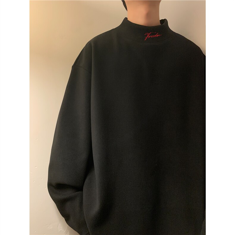 秋冬半高领德绒长袖T恤打底衫DS-B219A-DR002-P25,男装T恤,电商B219A