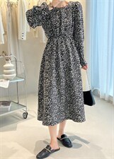 小碎花绑带连衣裙，女装连衣裙，TVMV(4F)